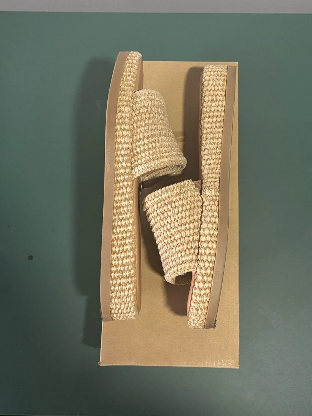 Steve Madden Boardwalk Raffia Slide Sandals